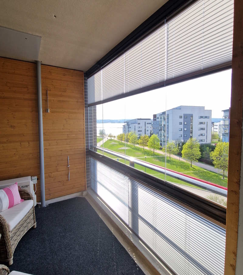 Parvekelasit lisäävät mukavuutta